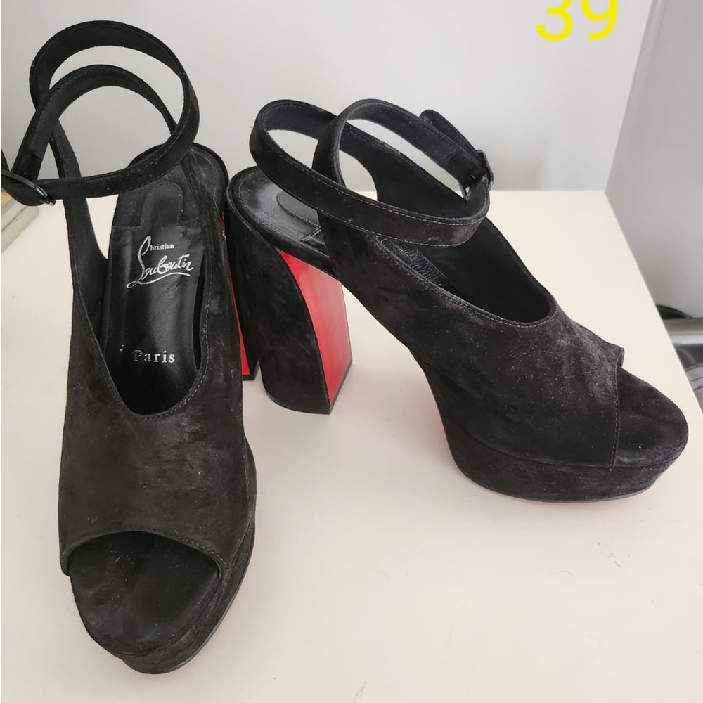 Suede Christian Louboutins for sale